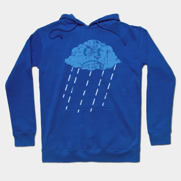 Stormy Little Rain Cloud (Distressed Version) Hoodie by Jan Grackle